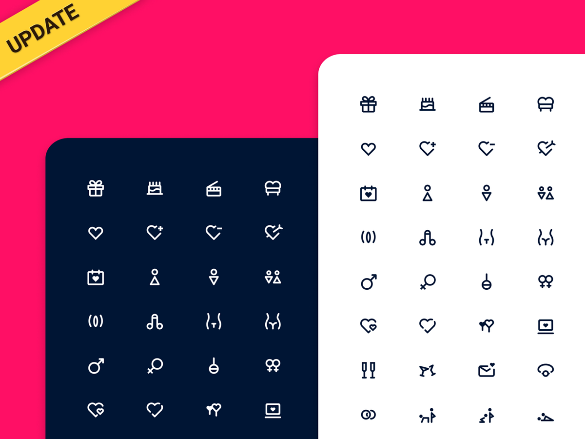 Love And Sex Icons Set Update By Rengised On Dribbble 6833