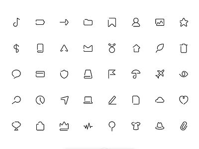 Complete Overview - One Line Icon Sets business clean design essential figma helpful icons icons pack line minimal office onboarding one outline set stroke stroke icons svg trend ui