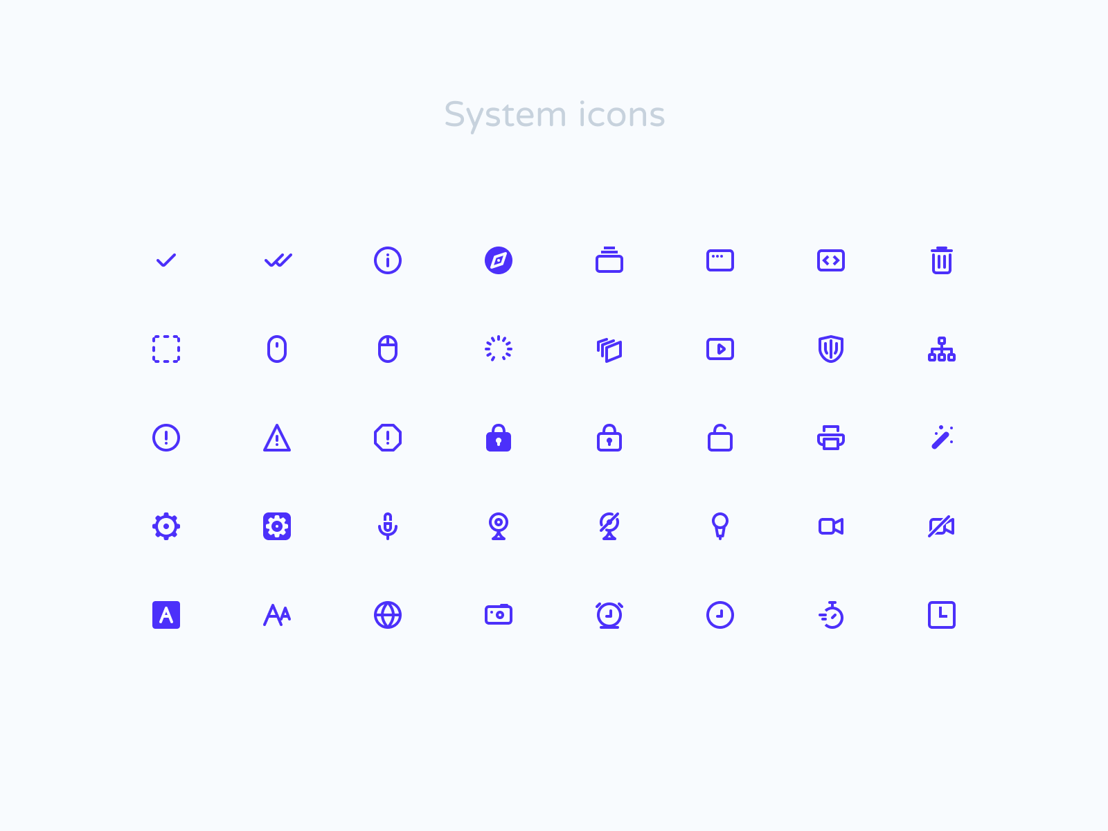 System icons - part 2 by Rengised on Dribbble