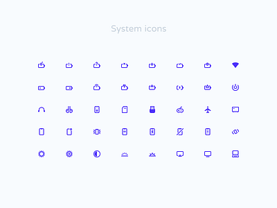 System icons - part 3 battery disk enegry hadr icons icons pack iconset power preferences symbol symbols system system design