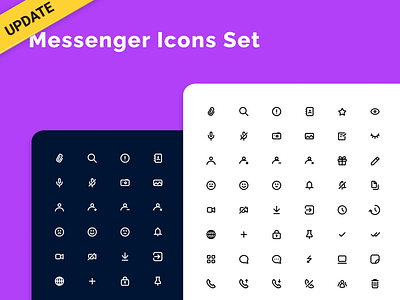 Chat and Messenger Icons Set - update!