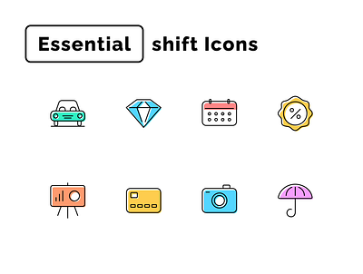 Free Essential Shift Icons essentials feee figma freebies icons shift