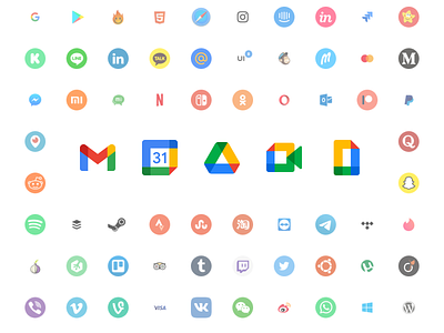 New Free Social Icons brands calendar docs drive figma free freebie gmail google icon icons logos meet resourse set sketch social svg ui vector