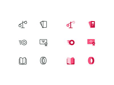 Left or Right style? figma icondesign icons line outline red template tires vector