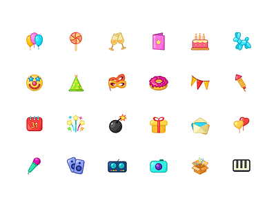 Birthday Icons designs, themes, templates and downloadable graphic elements  on Dribbble