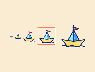 Freehand drawn vector icons boat figma hand hand drawn icondesign iconography icons sea svg vector