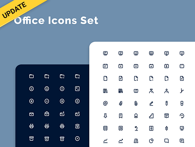 Office icons set - updated! boss calendar career date figma folder hard icondesign iconography icons icons pack life office print stairs work workplace