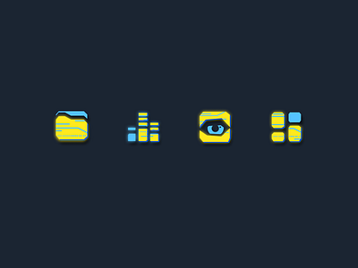Cyberpunk 2077 icons style 2077 cyber cyberpunk dead design electronic figma flat future game icons not punk retro style styleguide vector