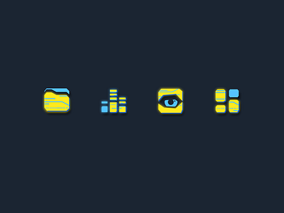 Cyberpunk 2077 icons style