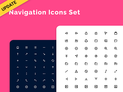 Navigation Icons Set + 64 icons