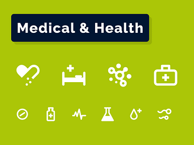 Medical & Health Icons Set aid ambulance bacteria doctor first fitness health heart help iconography icons medical monitoring pharmacy pills rescue sex sperm tablets virus