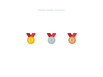 Medal badge template