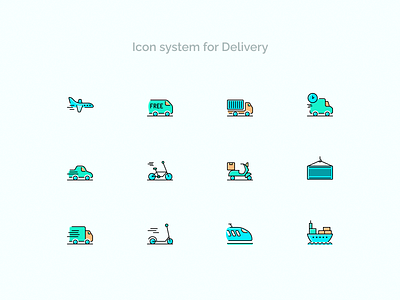 Icon system for Delivery