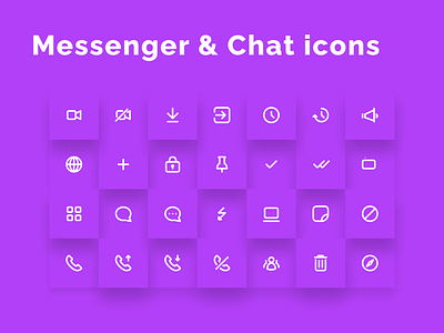 Messenger & Chat icons