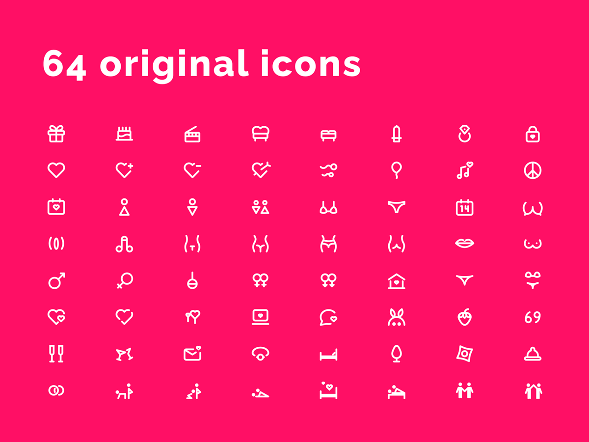 Love And Sex Icons Set By Rengised On Dribbble 1600