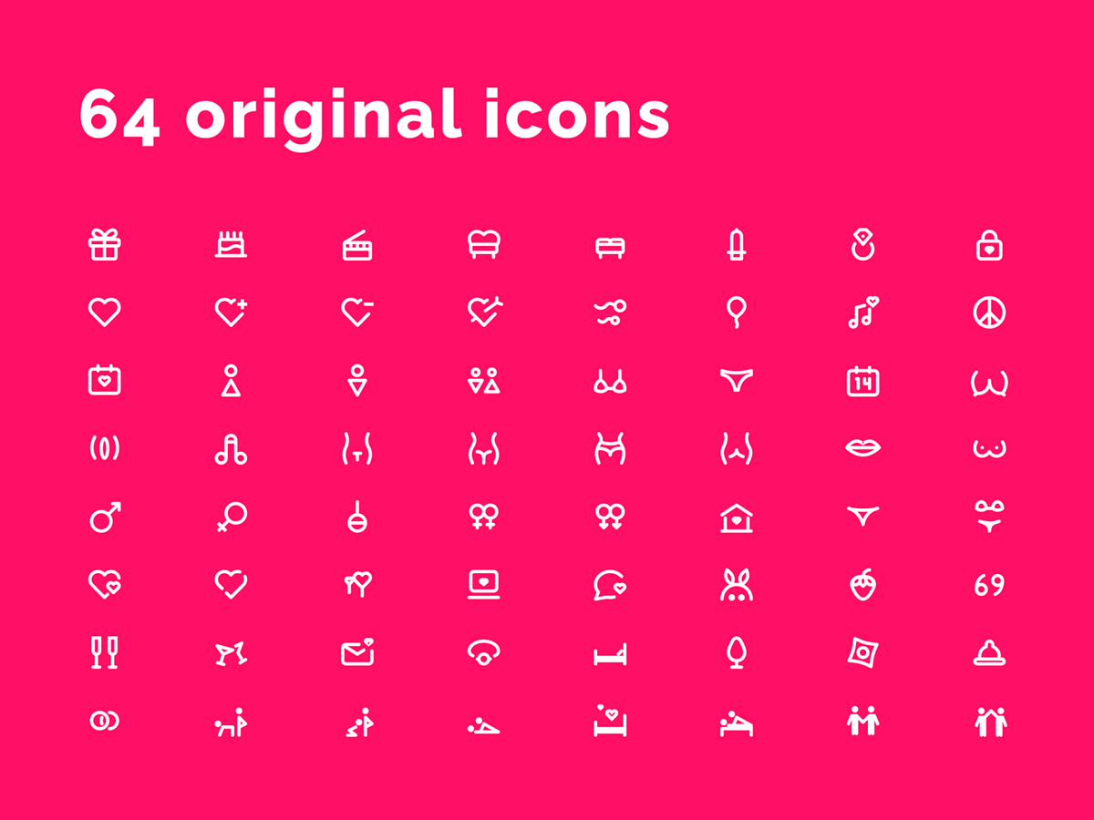 Love And Sex Icons Set By Rengised On Dribbble