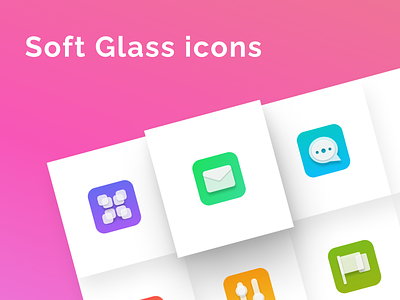 Soft Glass icons design figmadesign glass icons icons pack neuomorphism soft ui vector