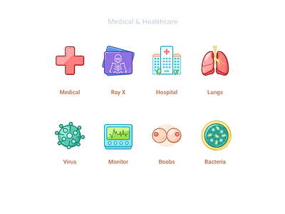 Medical & Healthcare icons set ass boobs clinic doctor health healthcare icon design icon designer icon pack icon set medical medicine newborn nurse test tube vaccine virus