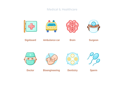 Medical & Healthcare icons set #3 ass boobs clinic doctor health healthcare icon design icon designer icon pack icon set medical medicine newborn nurse test tube vaccine virus