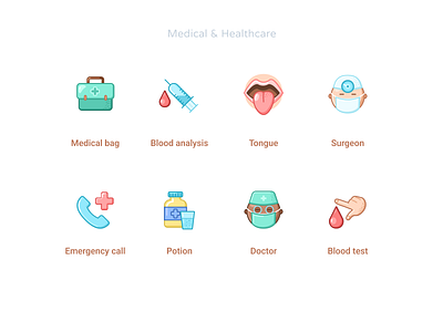 Medical & Healthcare icons set #5