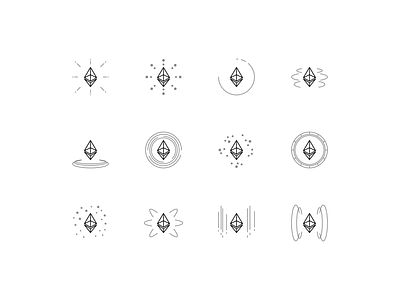 Cyber effects icons - process