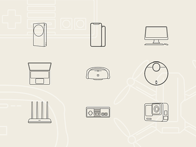 Free Tech & Electronic Technology icons #2 controller devices free freebie freedownload icondesign icons icons pack iconset illustraion illustration illustrator imac macbook nes scale smart svg tech xbox