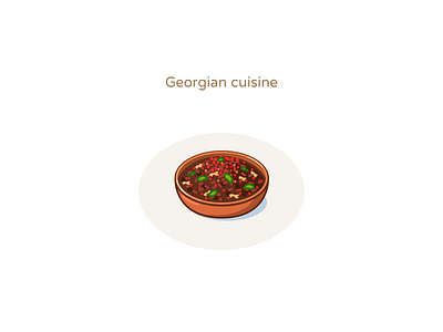 Georgian cuisine cuisine food foodicons georgia hot icondesign icons icons design illustration lobio