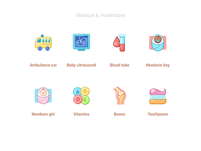 Medical & Healthcare icons set #6