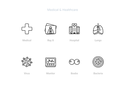 Medical & Healthcare icons set