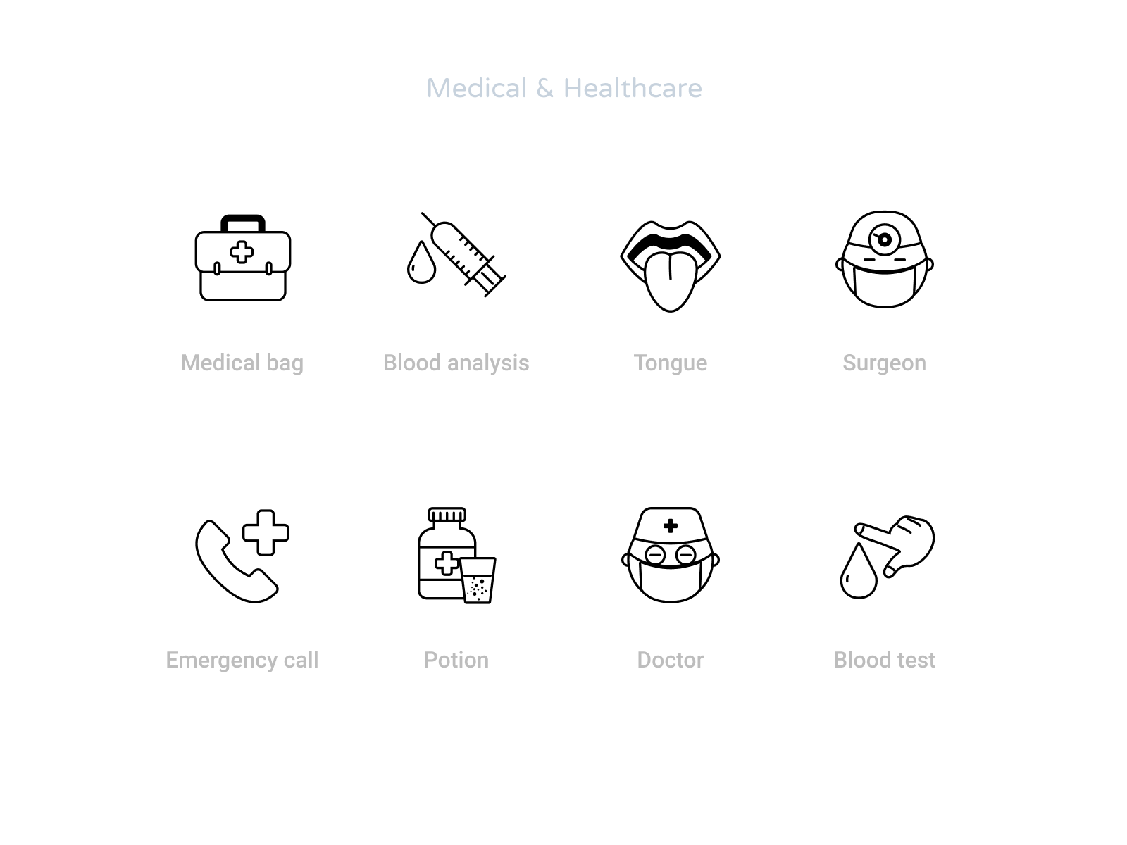 Medical And Healthcare Icons Set By Rengised On Dribbble 8680