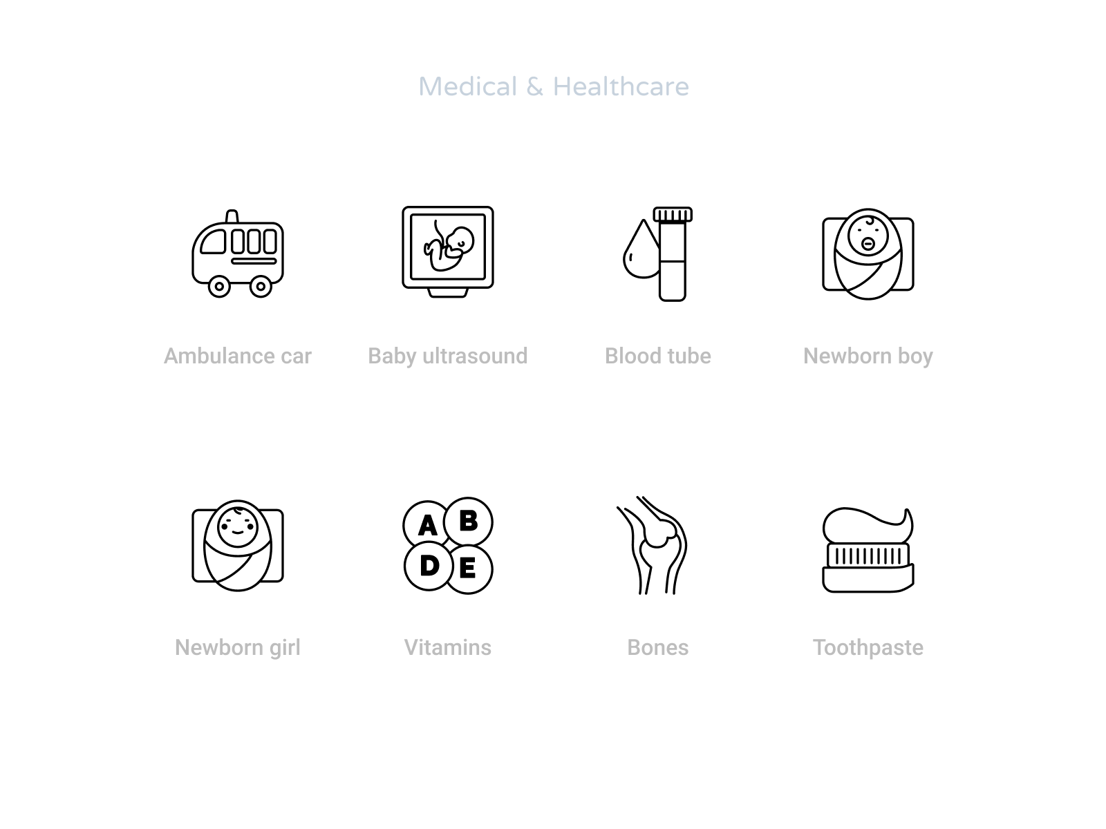 Medical And Healthcare Icons Set By Rengised On Dribbble 0396