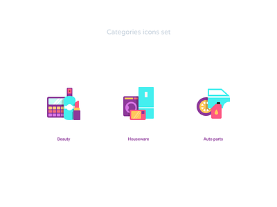 Categories icons set autoparts beauty categories design figma flaticons houseware icondesign icons iconset iconstyle iconsystem illustration simpleicons ui アイコン フラットスタイル 設計