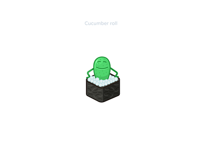 Cucumber roll cucumber emoji emoticon face fun funny icondesign icons roll smile smiley face