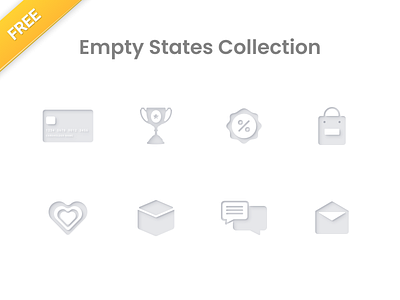 Free Empty State Collection appdesign design empty emptystate figma figmadesign free freebie freebies icondesign icons illustration sketch state status ui uidesign ux vector webdesign