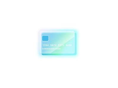 Glass empty state credit card