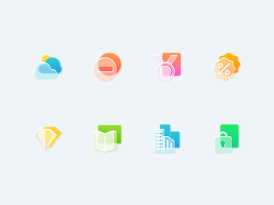 Frosted Glass Icons Set - part 5 3d design effect essential figma frosted glass iconpack icons iconset morphism resourses sketch soft ui vector