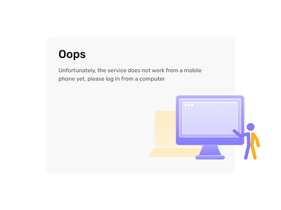 Error state desctop error found mobile not page web