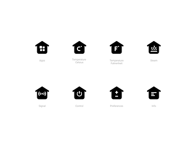 Smart Home Icons (Solid style)