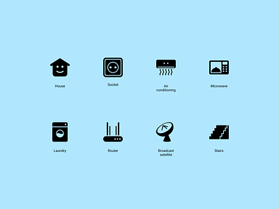 Smart home icons set #1 smart
