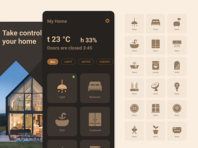 Customize your interface with my icons app control customize design figma free freebie home icons remote smart solid ui workspace