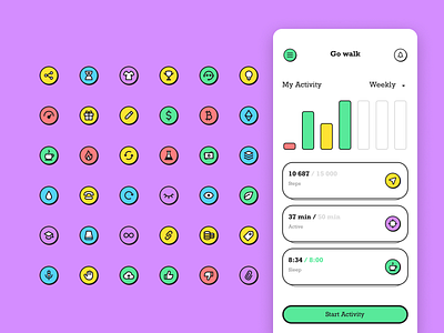 Customize your interface with my icons appdesign figma filled geometry icondesign icondesigner icons outline retro ui uidesign vector