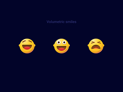 Volumetric smiles 3d 3deffect 3dicons 3dvector emoji faces figma glassmorpgism glassmorphism happy head icon icons laught pain sketch smiles ui vector volumetric