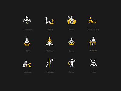 All sexual pose collection (18+) adult best erotica figmadesign hub icon icondesign icons illustration nude people porn pose pron sex sexual sketch tube ui vector