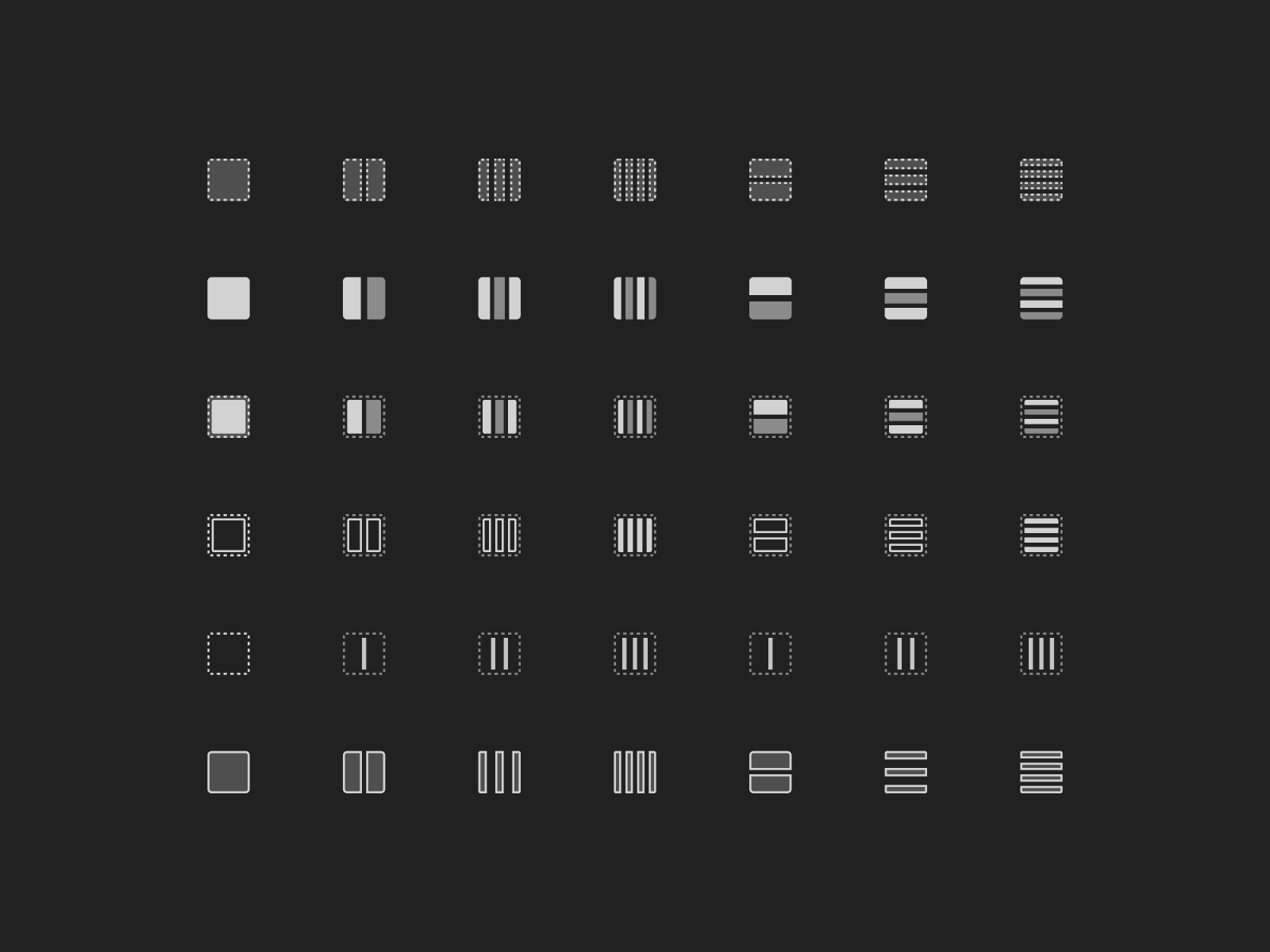 How do you like style? base basic blaock column custom figma grid icondesign icons layout row ui