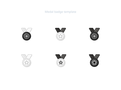 Black & White Medals achievements badges figma figmacommunity figmadesign figmafiles figmaicons free icondesigner icons medals reward trophy uidesign vectoricons