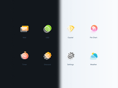 Frosted Icons Set - Updated! design figma figmacommunity files free freebie frosted glass glassmorphism glassy icon icondesign icons skeuomorphism ui update