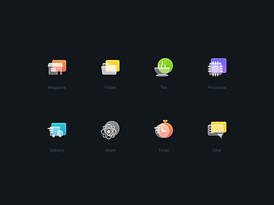Frosted Icons Set - Updated! 3d 3deffect figma figmacommunity free freebie icons ui uidesign vector