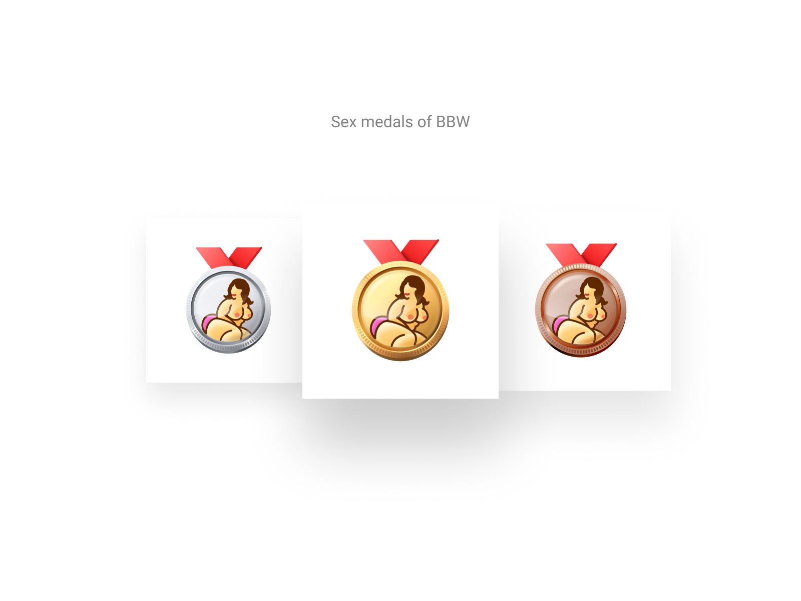 Sex medals of passion #1 badge bbw category icon woman