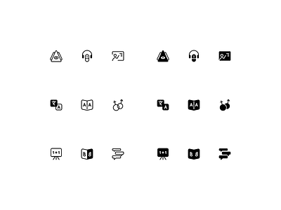 Language pictograms badge figma grammar icon icons language pictogram soild spech symbol vector words