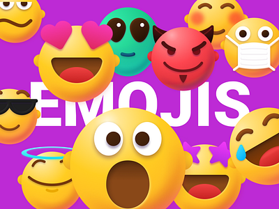 Add emotion to your design with my emoji! demo design emoji emotion faces figma free icons pack set smile ui vector